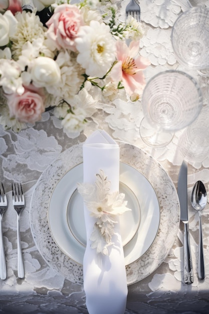 Elegant Wedding Table Setting