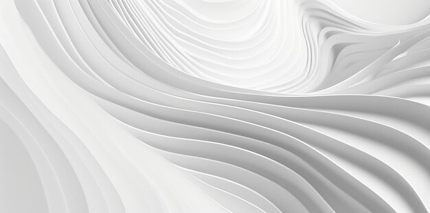 Photo elegant white abstract wave design concept