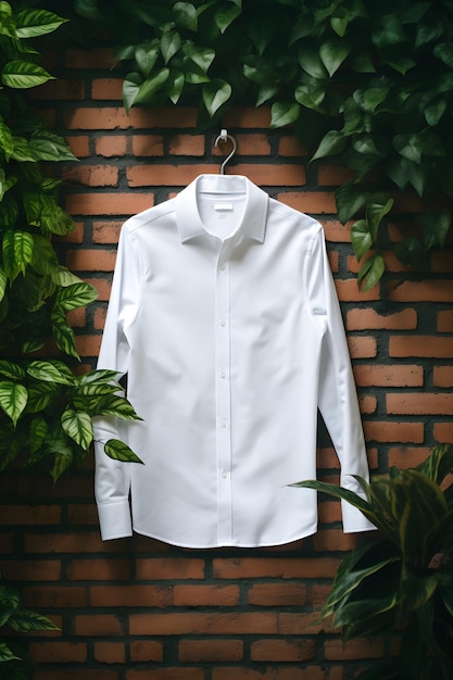 An elegant white Bella Canvas shirt mockup