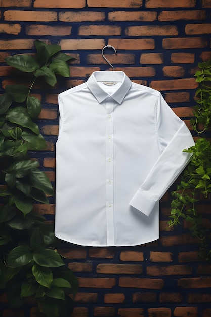 An elegant white Bella Canvas shirt mockup