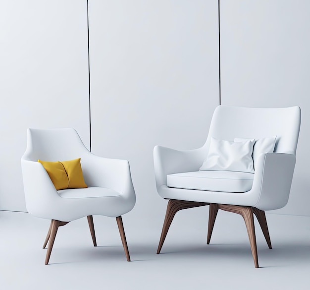 Элегантные белые стулья