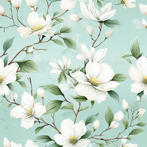 Элегантный белый цветок в пастельных тонах