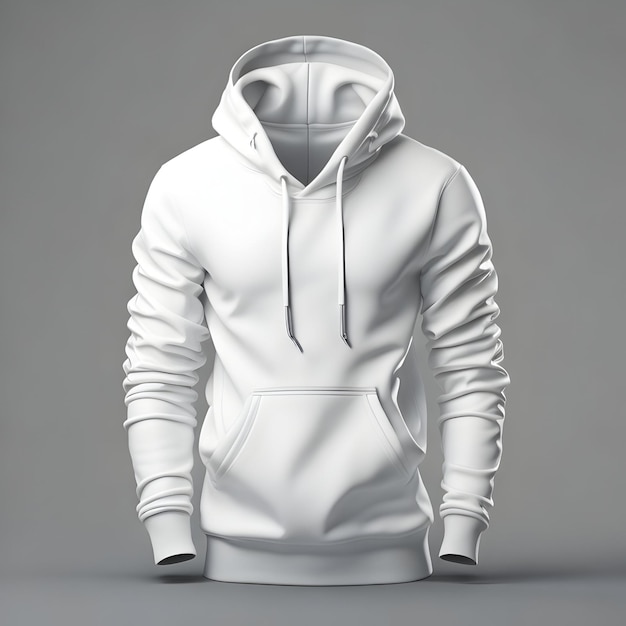 elegant white hoodie mockup