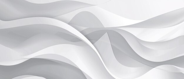 Elegant White Waves on Abstract Background