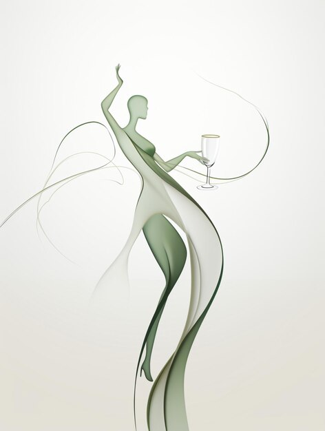 Elegant woman illustration