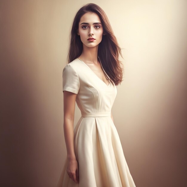 Elegant young woman