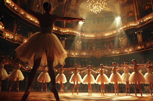Elegante balletvoorstellingen in weelderige theaters oc