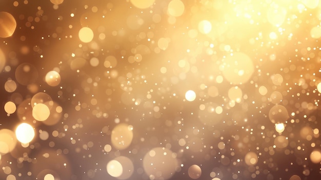 Elegante beige bokeh abstracte achtergrond Delicate vervaagde behangtextuur Template met ontfocuste bokeh lichten en kopieerruimte voor bedrijfswebsiteontwerp