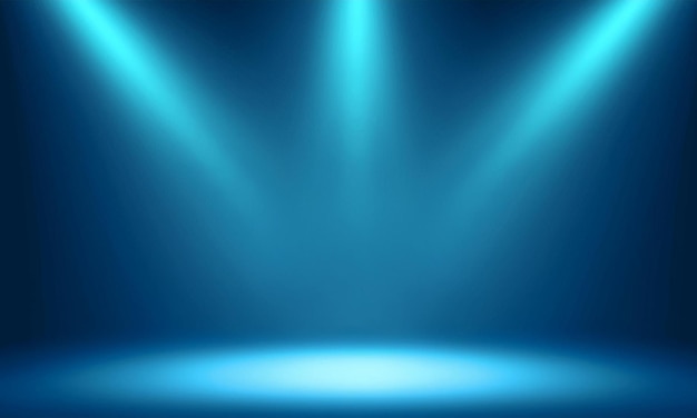 Elegante blauwe achtergrond met subtiele donkere vignette voor luxe studio banner