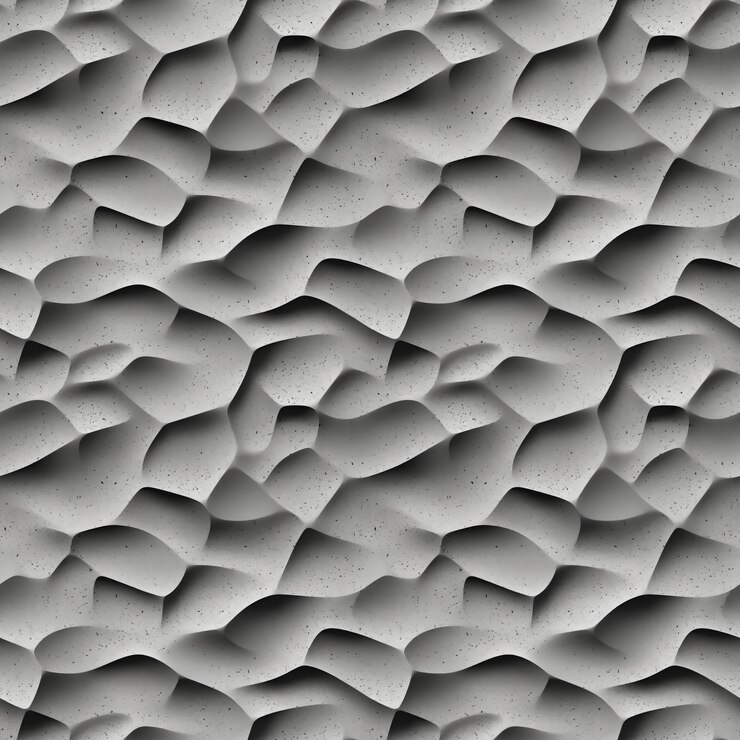 Foto elegante concave betonnen schaaltextuur voor moderne muren