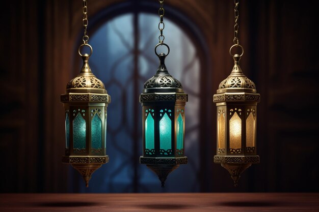 Elegante Eid Mubarak lampen decoratie