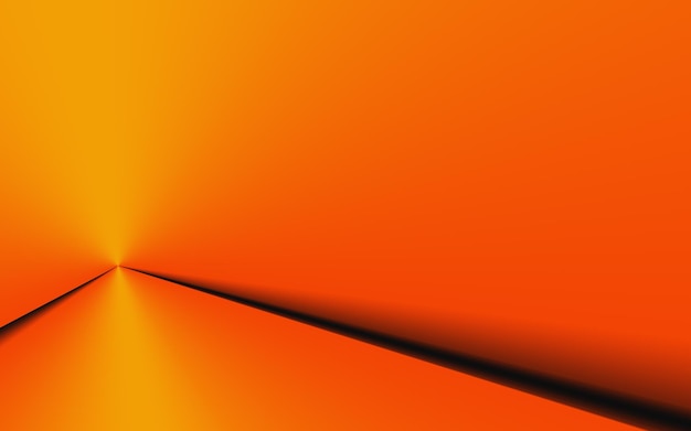 Elegante en frisse oranje papieren vouw abstracte achtergrond