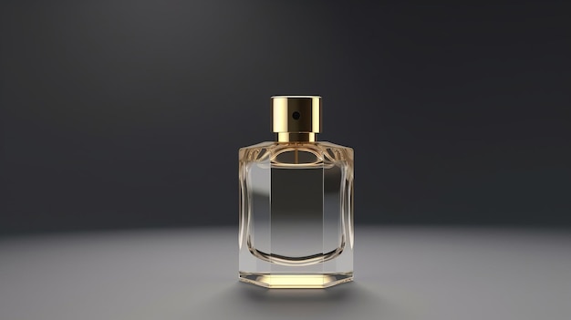 Elegante fles parfum Mock Up minimalistische stijl mannelijk parfum