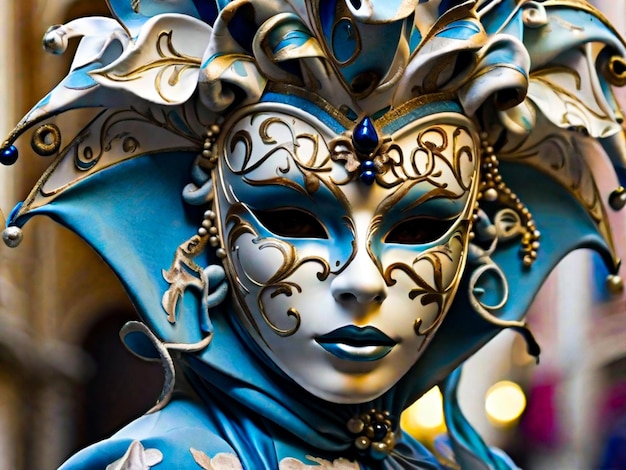 elegante foto masker van het Venetiaanse carnaval