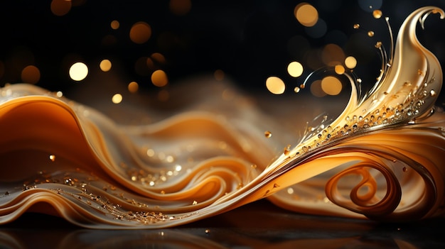 Elegante gouden wallpaper achtergrond