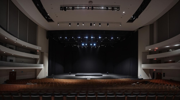 Elegante grote concertzaal voor muziekuitvoeringen