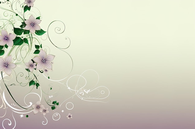 Elegante illustratie met bloemenpatronen die de achtergrond vormen voor Eid-groeten