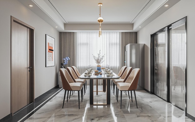 Elegante moderne eetkamer