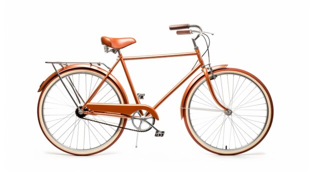 Elegante oranje fiets met Midcentury-ontwerp