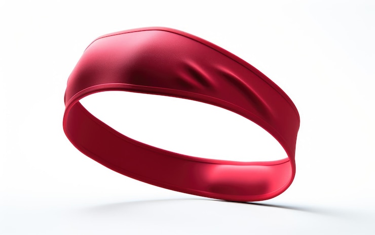 Foto elegante rode en comfortabele hoofdband