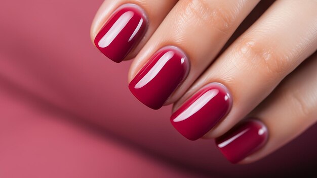 Elegante rode manicure