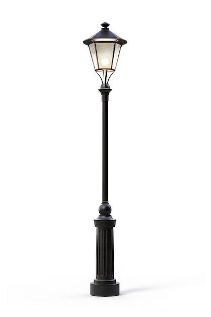 Elegante vintage straatlantaarnpaal.