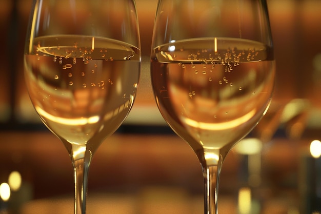 Elegante wijnglazen klinken in een feestelijke toa.