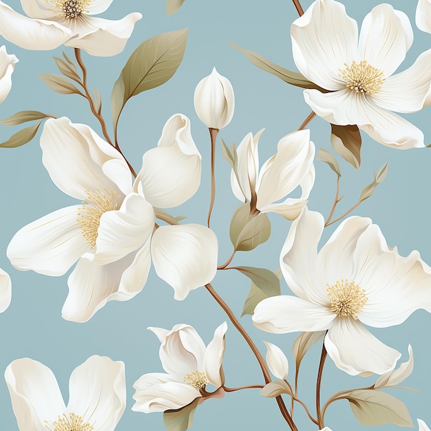 Elegante witte bloem in pastelkleur