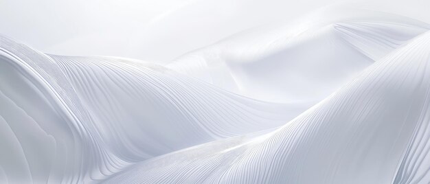 Elegante witte stof golven Abstracte achtergrond