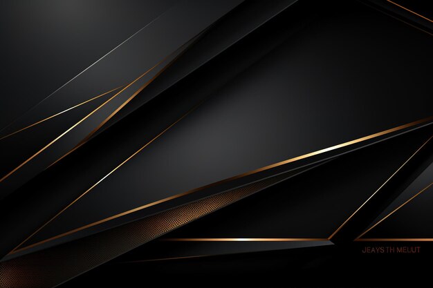 elegante zwarte achtergrond met golden lijn moderne luxe