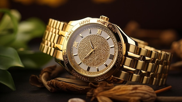 elegantie in goud luxe horloge voor succes