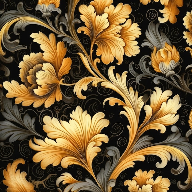 elegantie prachtig koninklijk bloemig naadloos patroon