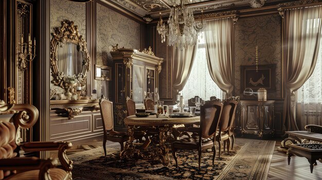Elegantie vintage barokke Victoriaanse