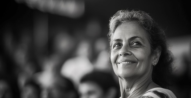 Photo eleitora brasileira em uma secao eleitoral votando