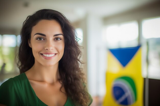 写真 eleitora brasileira em uma secao 選挙投票