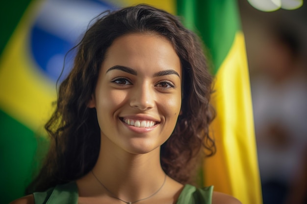 写真 eleitora brasileira em uma secao 選挙投票