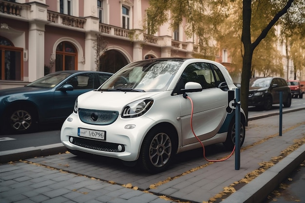 Elektriciteit elektrisch vervoer stad technologie auto macht batterij energie auto Generatieve AI