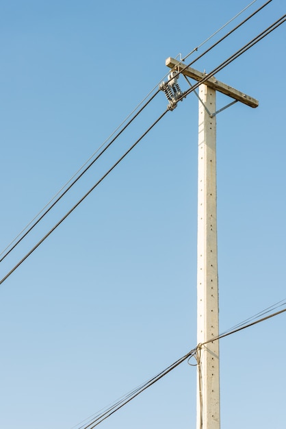 Elektriciteitspost en kabel