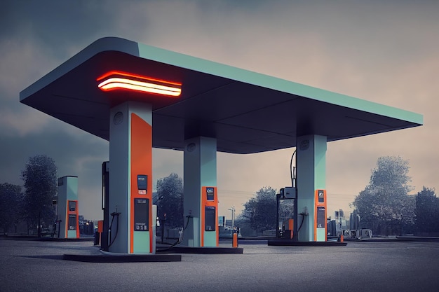 Elektrisch laadstation met milieuvriendelijke en schone energie