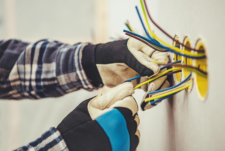 Foto elektrische stopcontacten voor woningen