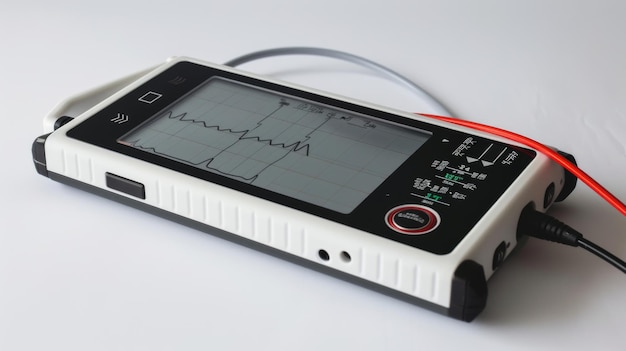 Foto elektronisch apparaat met rood koord