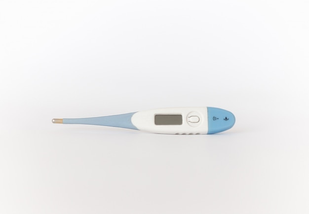 Elektronische moderne thermometer geïsoleerd