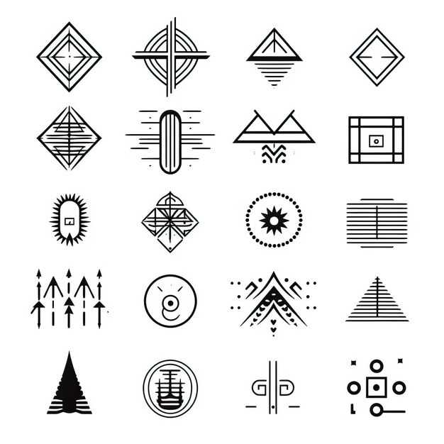 Foto elementaire symbolen
