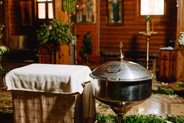 Elements of baptism in the church.