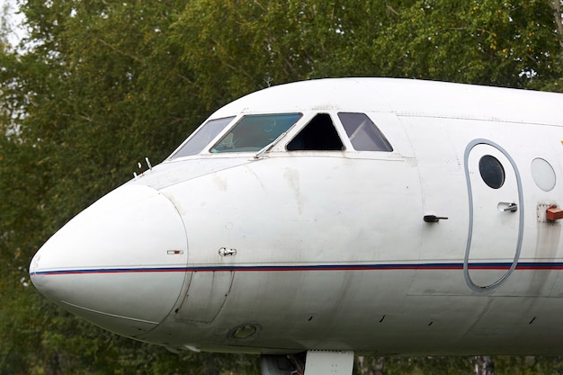 Elements of an old Soviet military aircraft