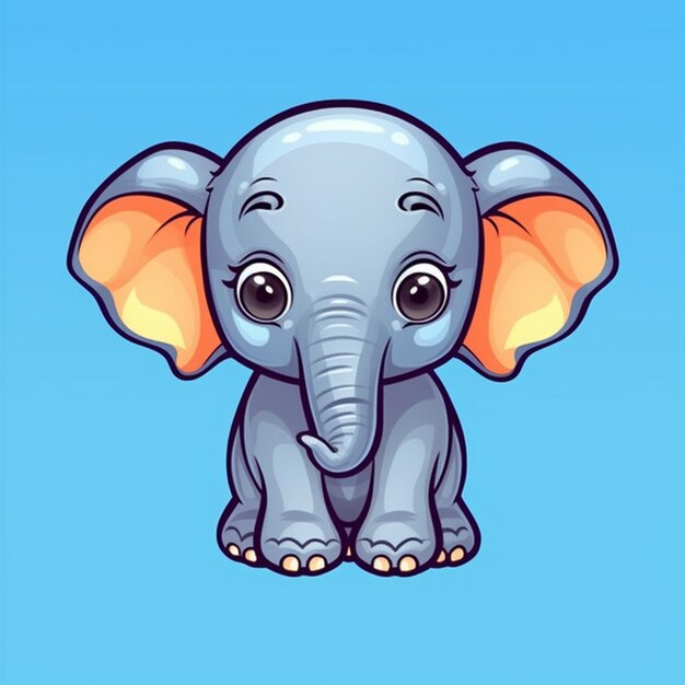 elephant baby illustration