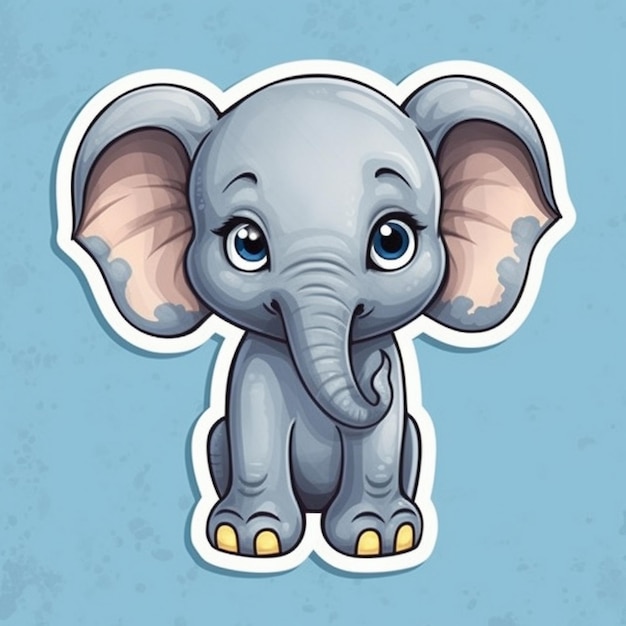 elephant baby illustration