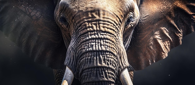 象の映画の背景 生成 AI
