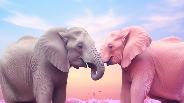 elephant illustration for kids HD 8K wallpaper Stock Photographic Image