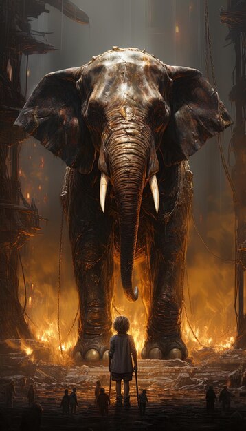 the elephant is a fire in the fire